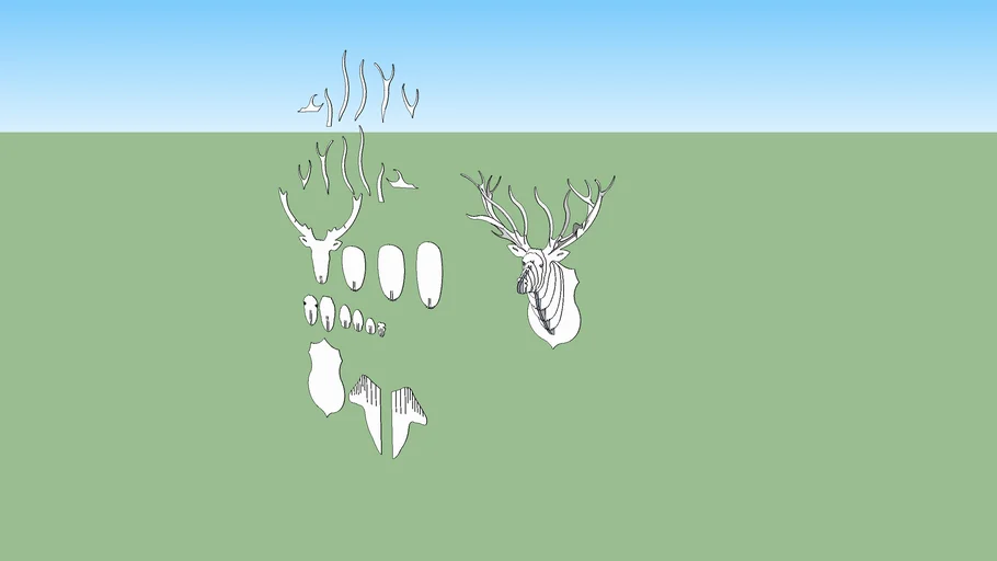 Dear Trophy - Trophee Cerf carton