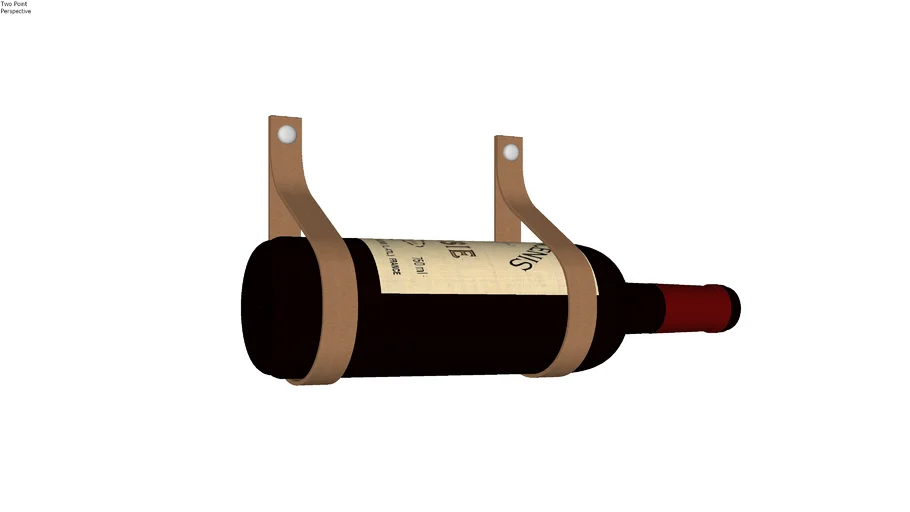 SUPORTE PARA VINHO EM COURO