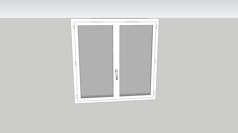 Fenetre pvc blanc 125x120 - Scott