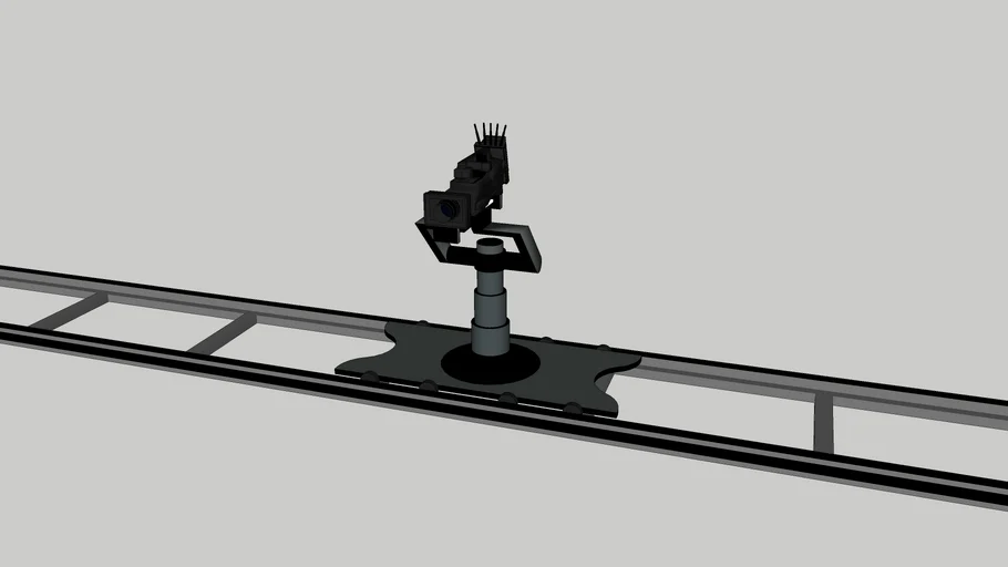 Cámara de televisión en riel / TV Camera on rail | 3D Warehouse