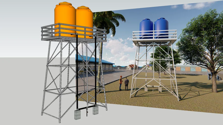 Tower Air Bersih 7.000 liter