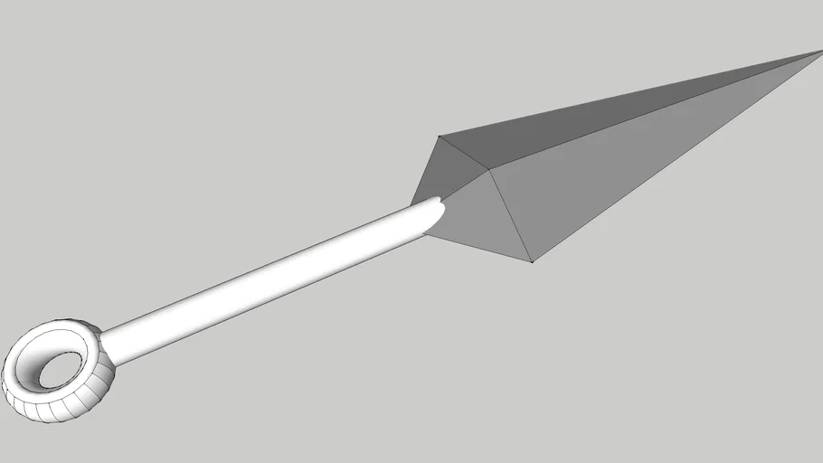 Arma ninja Kunai com Corrente