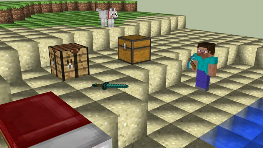 Minecraft scene