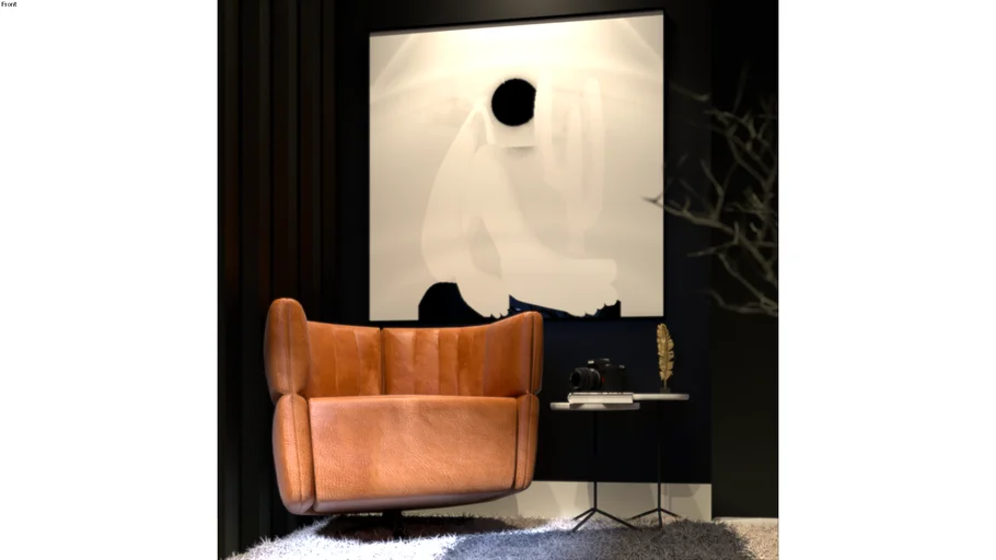 Quadro ABAPORU WHITE |QD - UrbanArts por Thiago Candido de Oliveira