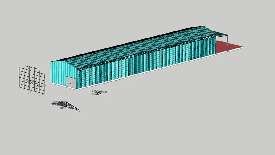 Gudang 11x50 | 3D Warehouse