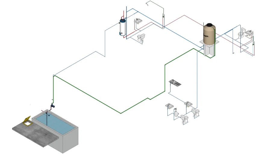 Isometrico Hidraulico, Plumbing, Instalacion Hidraulica