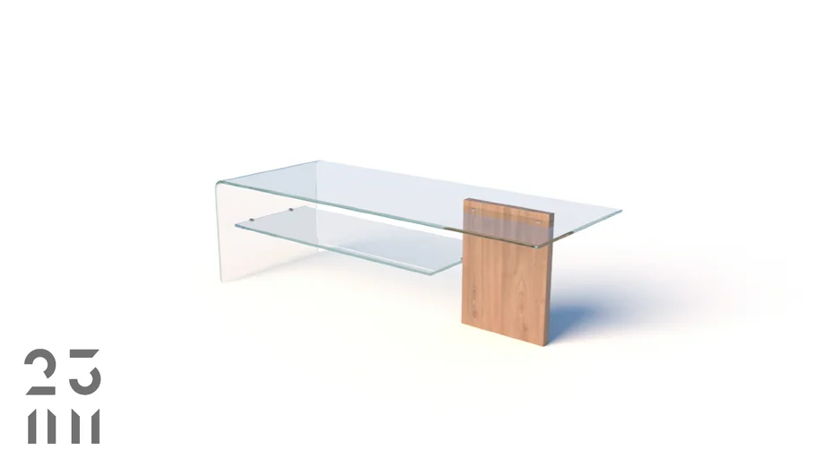 Mesa de centro de vidrio