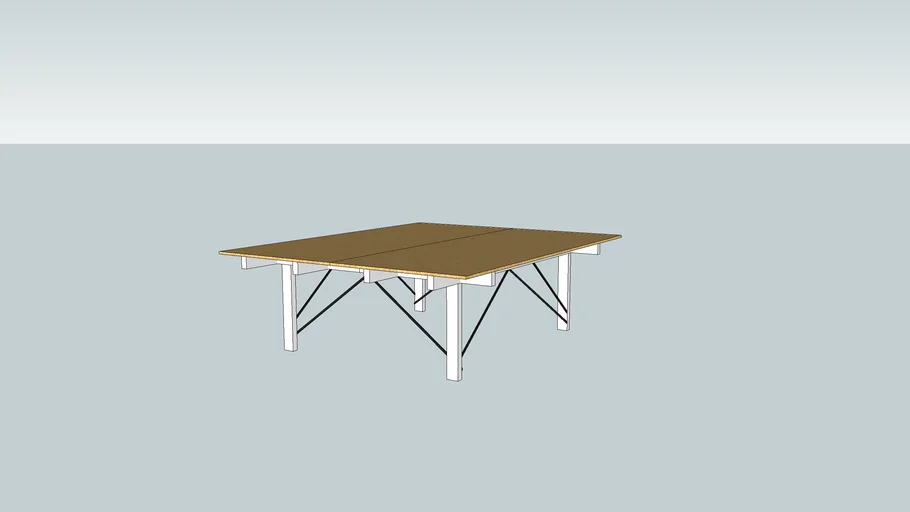 Basic Wooden Table | 3D Warehouse