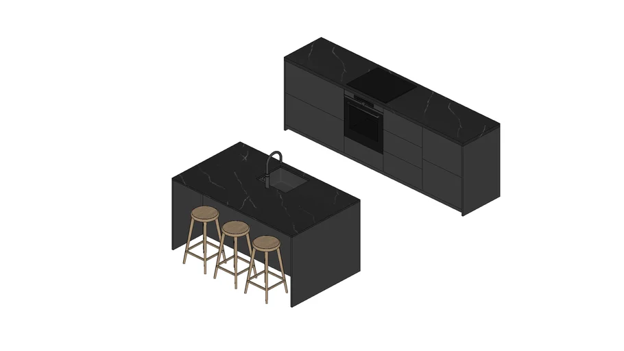 SketchUp Course - Keuken met bar