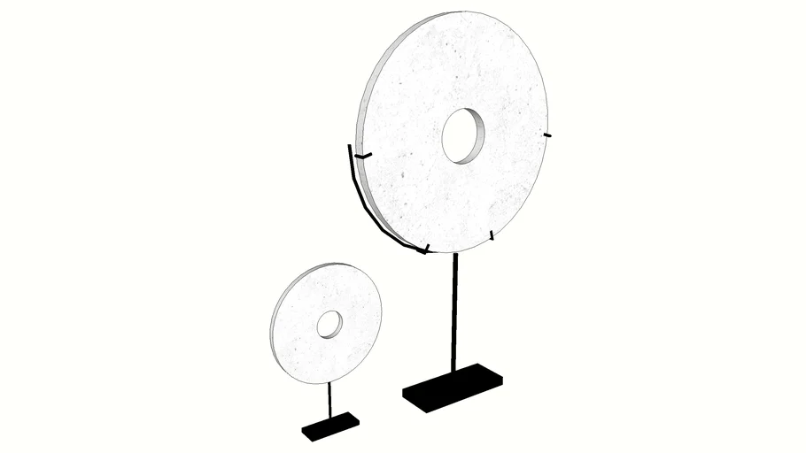 SCULPTURAL DISCS ON STAND | 3D Warehouse