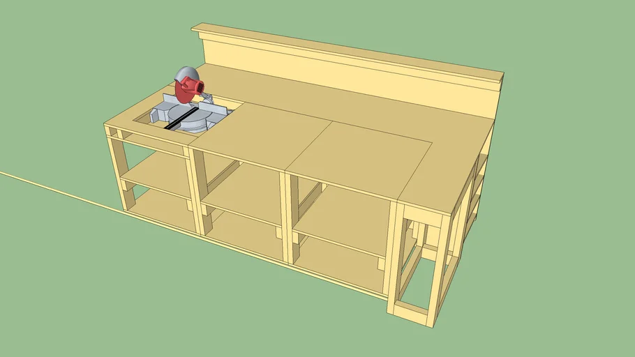 Modular Shop Table and Scrap Storage