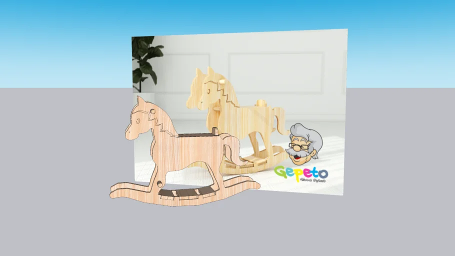 Cavalo de Balanço Gepeto