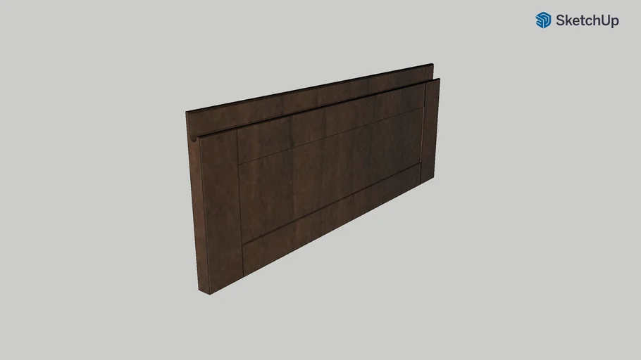 small shaker drawer front with finger pull