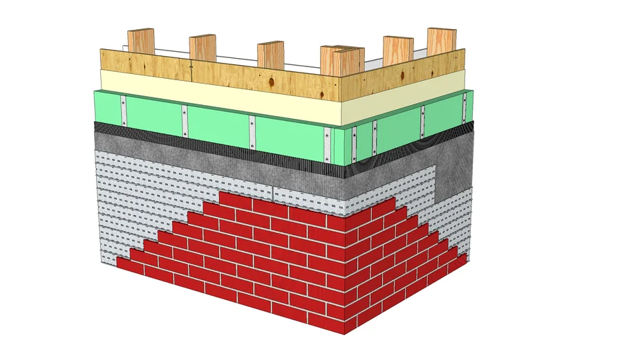 05.02.07 Brick It CIS, Wood Stud Backing, Outside Corner