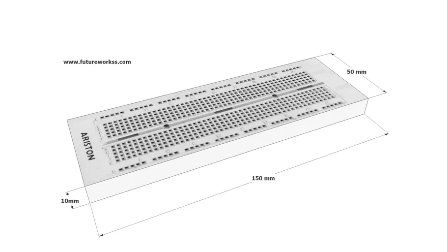Protoboard de tamaño mediano de la casa Ariston