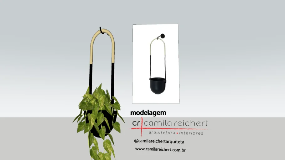 Vaso De Plantas Suspenso Parede