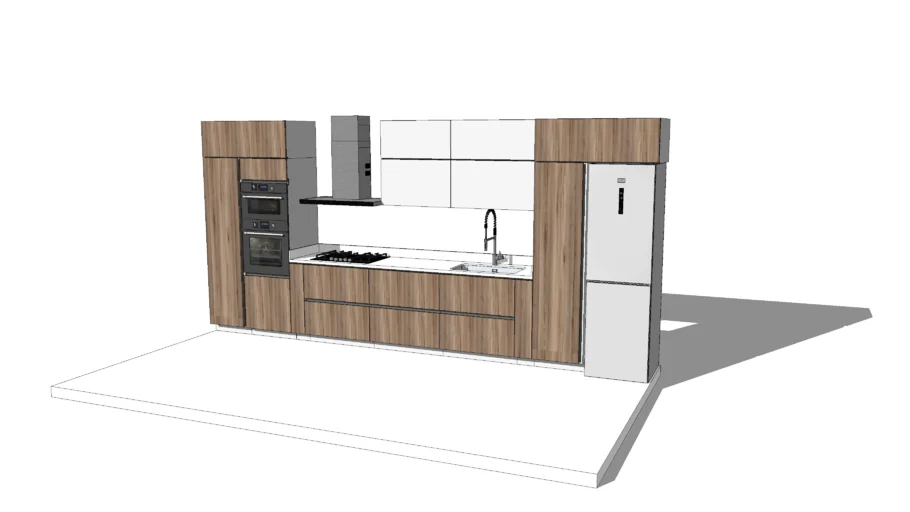 COCINA LINEAL MODERNA