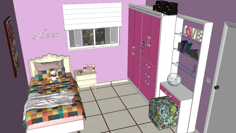 Quarto Menina Pequena 