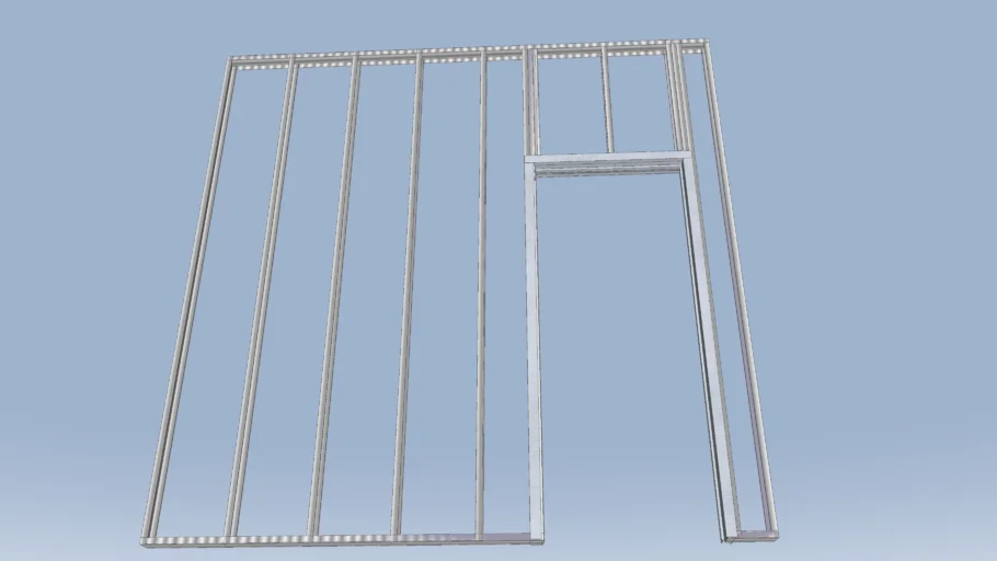 metal studs and metal door frame