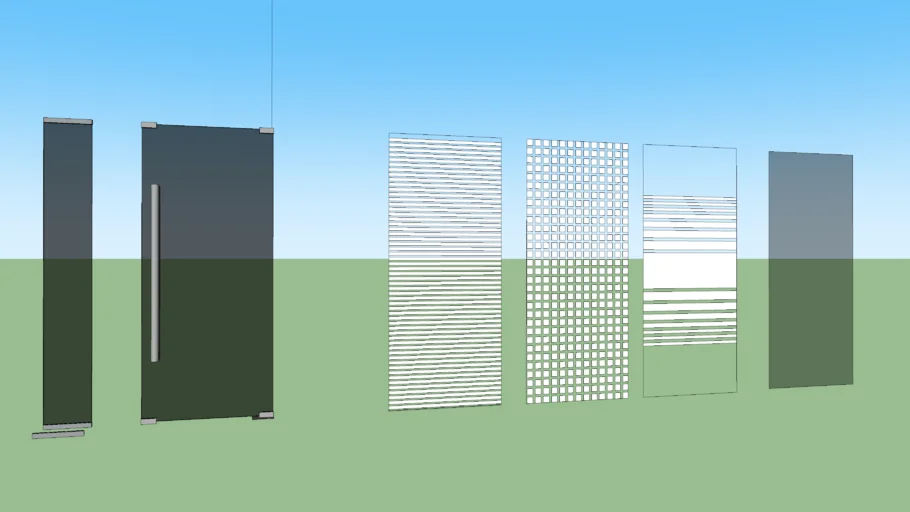 Glass Door and Fixed Partition