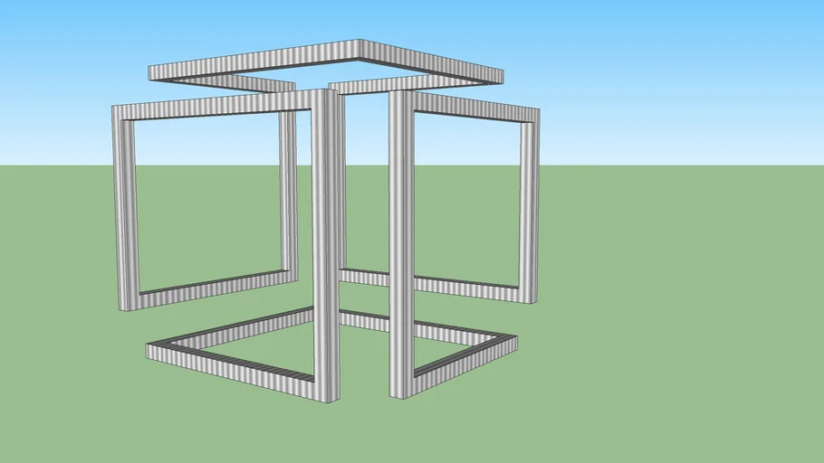 base de mesa de metal