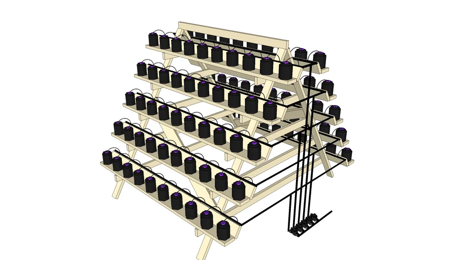 A frame Hydroponics