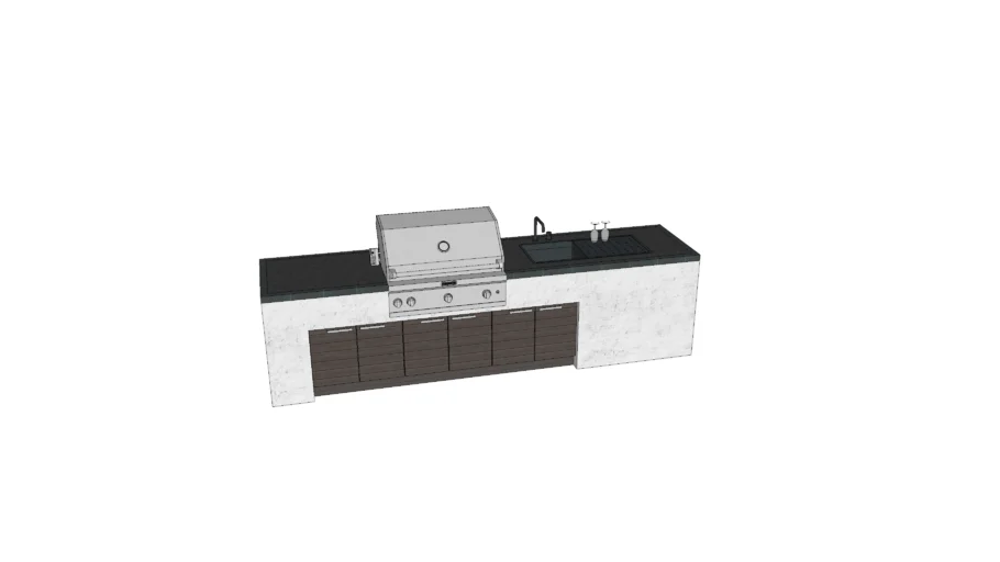 Outdoor Kitchen BBQ & Sink