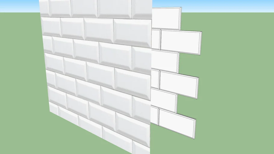 AZULEJO BLANCO VISELADO