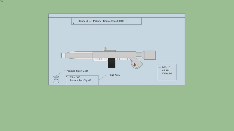 Standered U.S Military Plasma Assault Rifle
