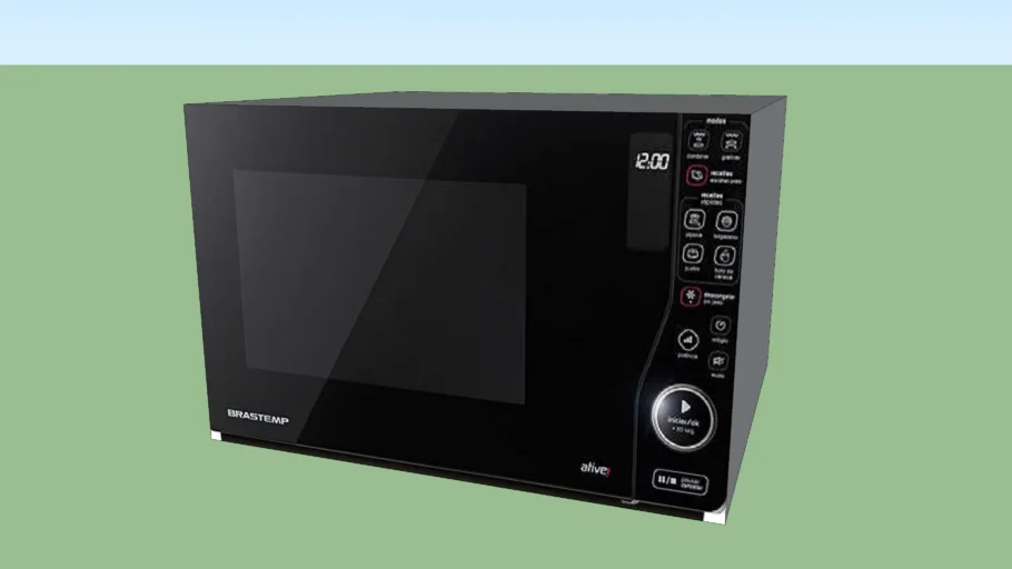 Micro-ondas Brastemp Maxi 23 Litros Preto Maxi Flat com Grill - BMJ23 