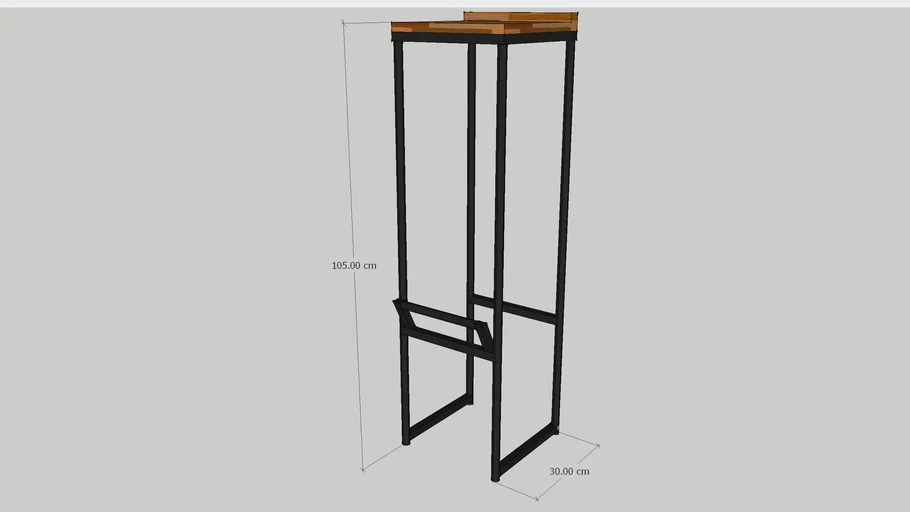 Kursi Bar Minimalis Besi 30x30x105