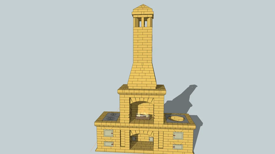 Masonry heater, печь, печка, печник, камин, мангал из кирпича, kachelofen, fireplace, pechnik-pech-kamin.ru