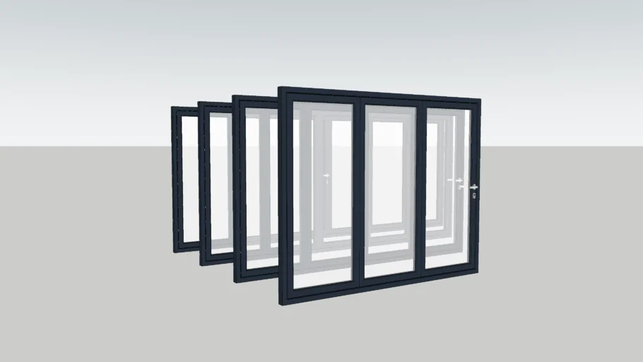 Origin Bi-Fold Doors 2090 x 3690 - 2090 x 5259