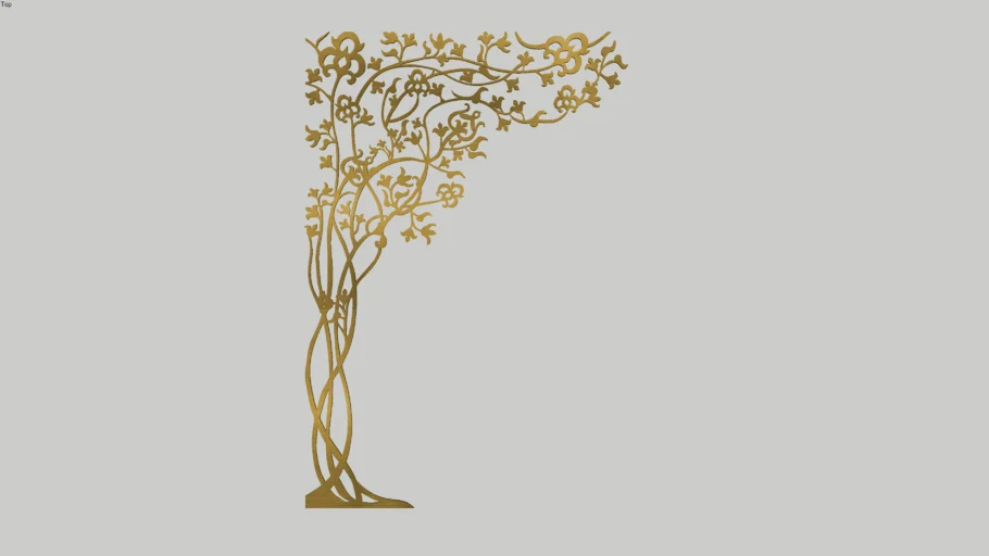floral cnc partition