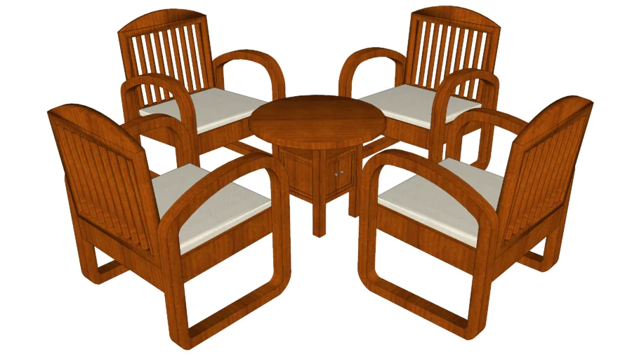 betawi living set #2 wood