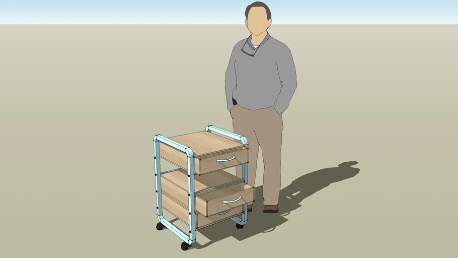 Modular Mobile Storage Cabinet