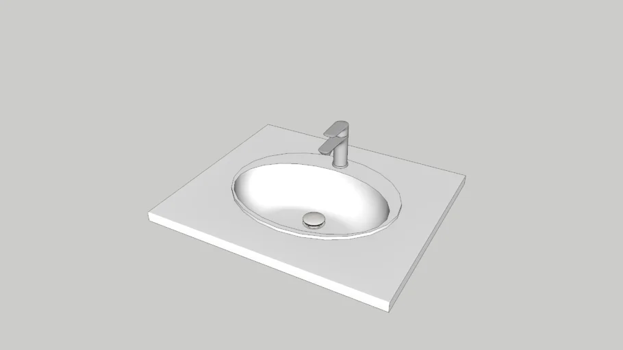 Plan vasque classique