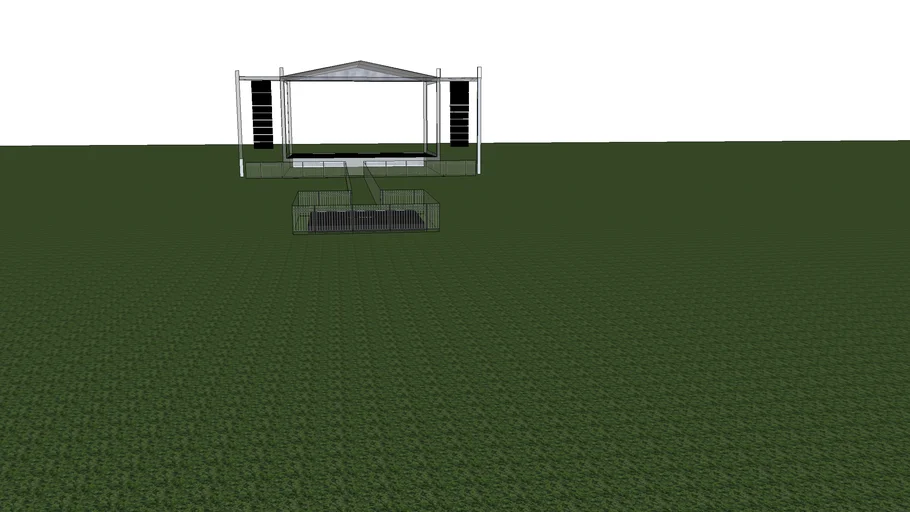 32x40 with 75' foh path 10' fly bays