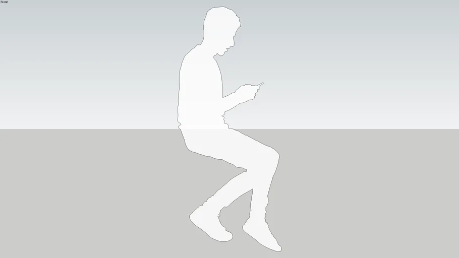 2d man sitting