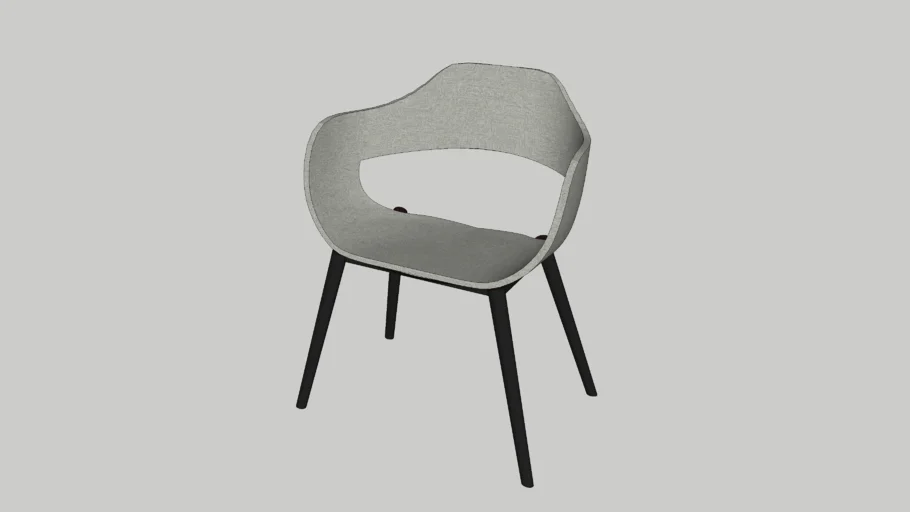 Luxury bucket chair - grey