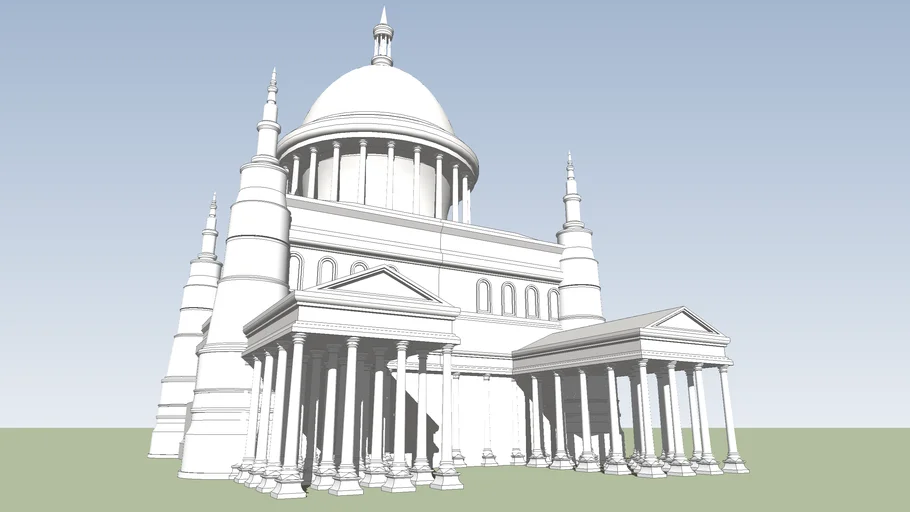 Temple with dome