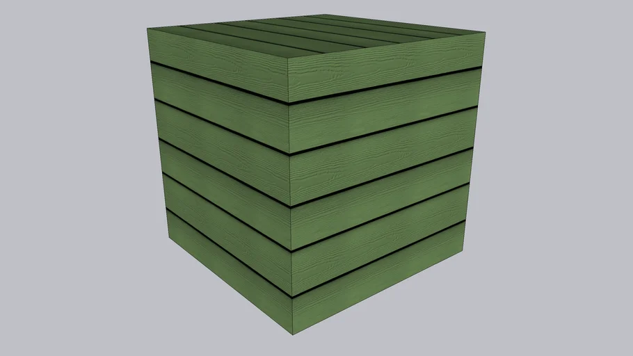 Siding fibrocemento verde