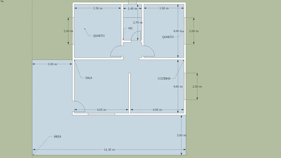 Casa Simples 2D Planta Baixa base