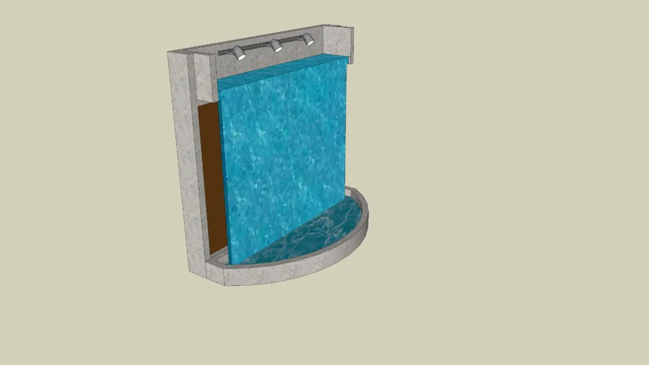 Indoor waterfall