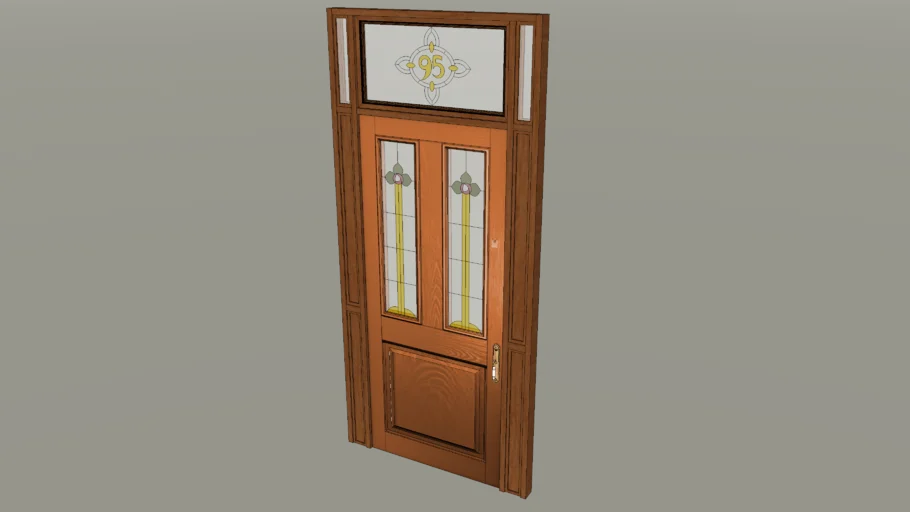 Edwardian Stained Glass Door