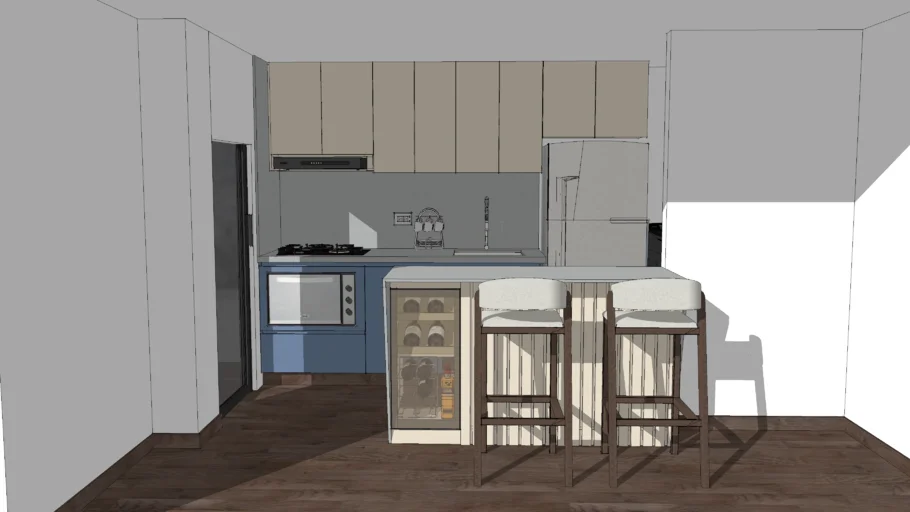 Diseño Cocina Minimalista 