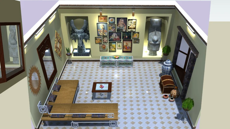 The Art Lounge (* the complete model is a bit too heavy, so only the shell's uploaded)