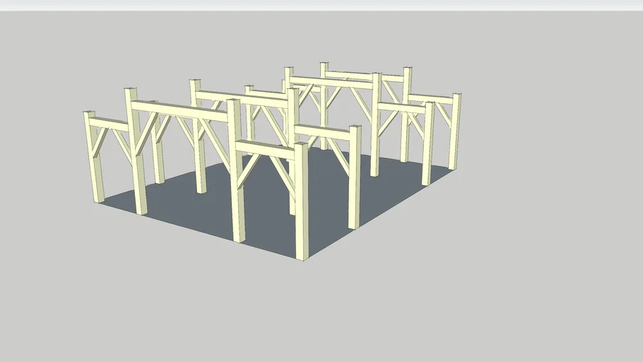 Drawing a Timber Frame in SketchUp (Part 1)