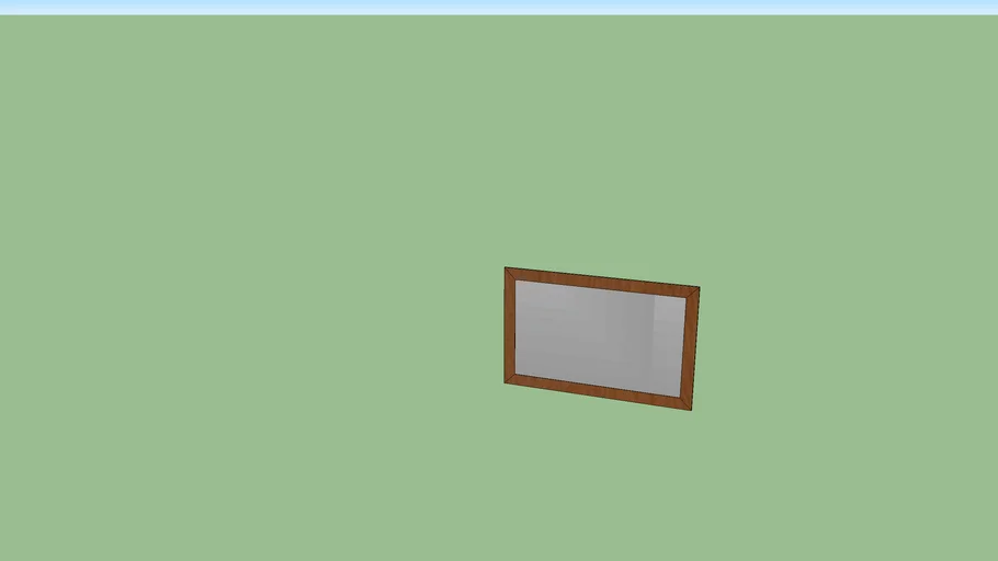 RECTANGULAR MIRROR WITH FRAME