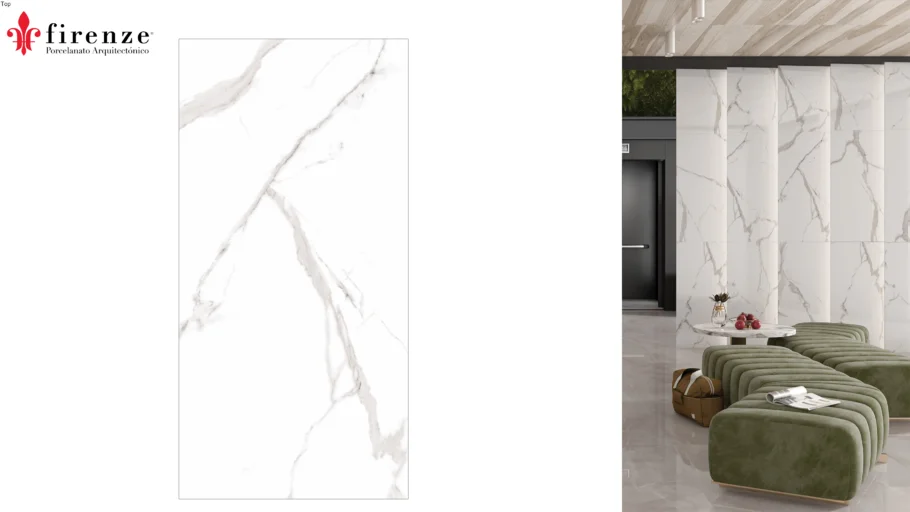 CARRARA WHITE 60X120 CM.